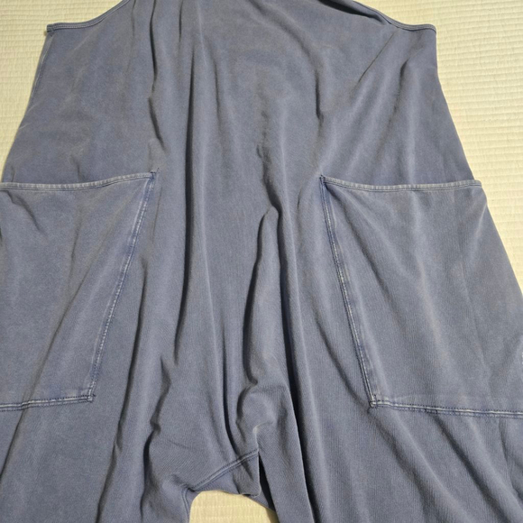 Women's Free People Movement Indigo Blue Hot Shot Onesie Jumpsuit Size S - Picture 4 of 14